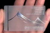 Cartão de Visita Transparente PVC, 9,00 X 5, 00