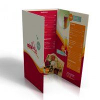 Cardapios, Couchê 250g 30x42cm | 4x4 | Vinco Centralizado |